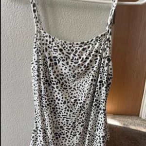 Cow print one piece shirt